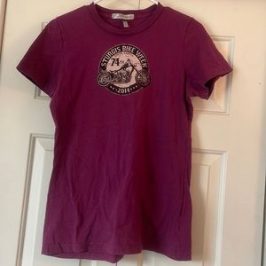 Women’s Plum 2014 Sturgis Tee. Size M